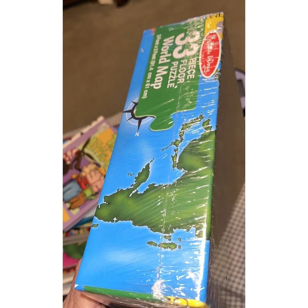 Melissa & Doug World Map Jumbo Jigsaw Floor Puzzle 33 Pc Sealed Brand New 2019